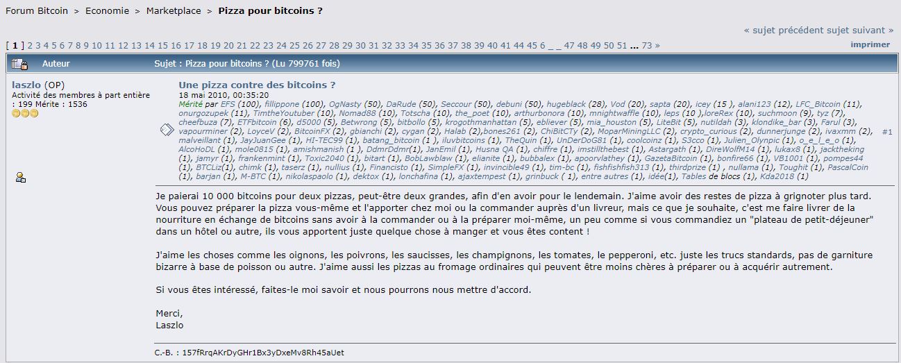 Traduction message Laslow sur le forum Bitcoin talk