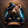 Un ours magicien avec 2 étoiles
