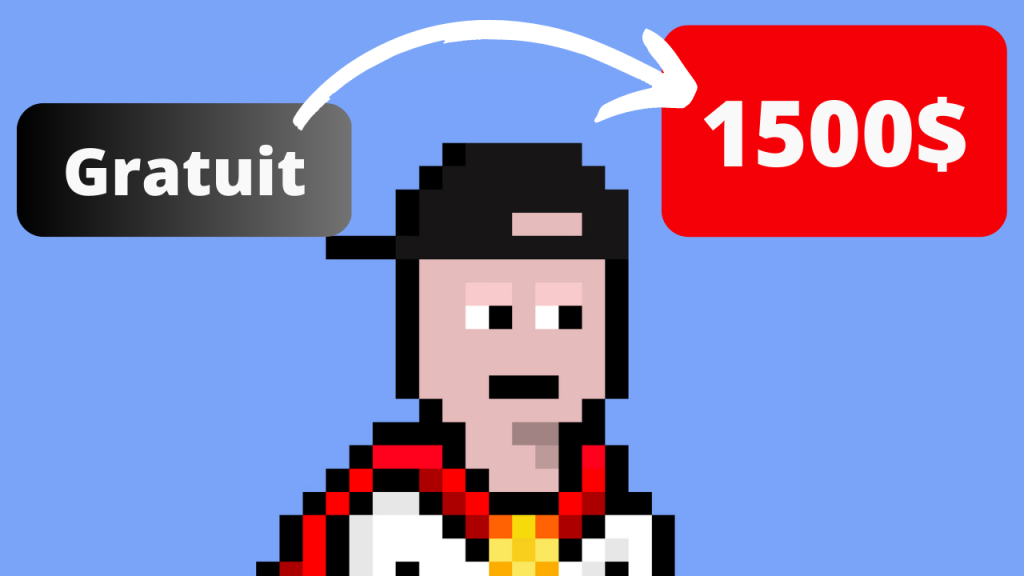 Un NFT de la collection Nakamigos qui passe du prix gratuit à 1500$