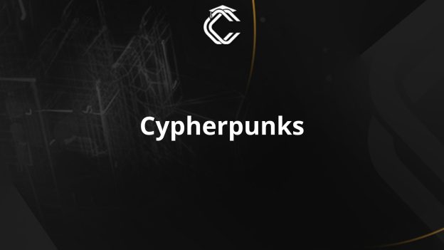 Written in white with black background: "Cypherpunks"